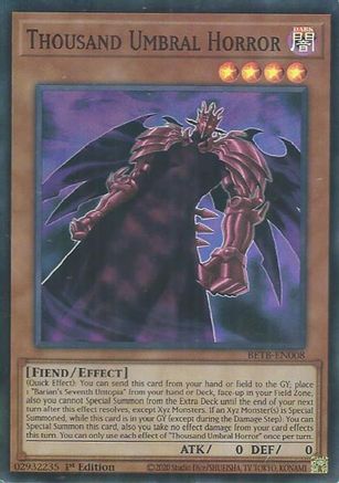 Thousand Umbral Horror - BETB-EN008 - Beyond the Brave 1st Edition