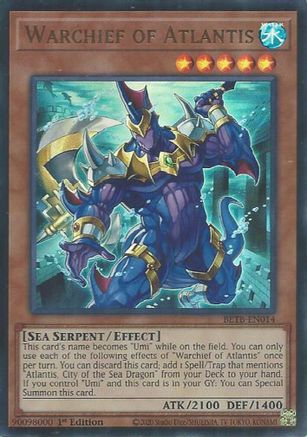 Warchief of Atlantis - BETB-EN014 - Beyond the Brave 1st Edition
