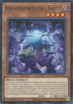 Adamancipator Crystal - Tiamite - BETB-EN025 - Beyond the Brave 1st Edition