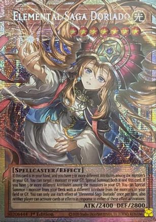 Elemental Saga Doriado (Starlight Rare) (Extended Art) - BETB-EN028 - Beyond the Brave 1st Edition