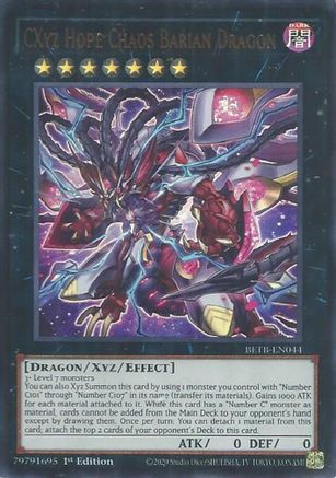 CXyz Hope Chaos Barian Dragon - BETB-EN044 - Beyond the Brave 1st Edition