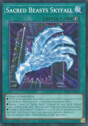 Sacred Beasts Skyfall - BETB-EN065 - Beyond the Brave 1st Edition
