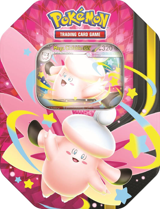 POKEMON Mega Moonlit Tin Mega Clefable