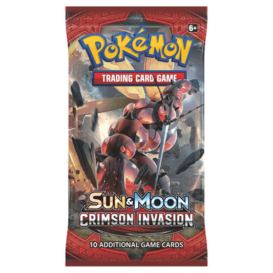 POKEMON Sun & Moon Crimson Invasion Booster Pack