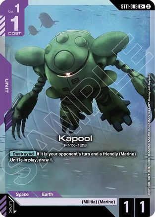 Kapool (C+) (ST11-009) - Starter Deck 11 Aquatic Assault Holofoil