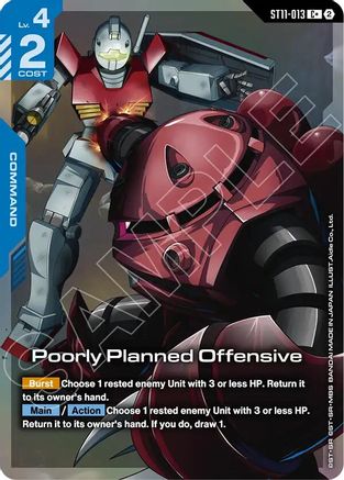 Poorly Planned Offensive (C+) (ST11-013) - Starter Deck 11 Aquatic Assault Holofoil