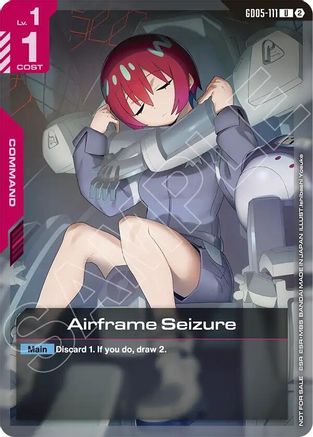 Airframe Seizure (Store Tournament Participation Pack 06) - GD05-111 - Gundam Promotional Cards Holofoil