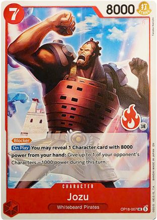 Jozu (Ace Deck) - OP16-007 - Set Sail Deck Set
