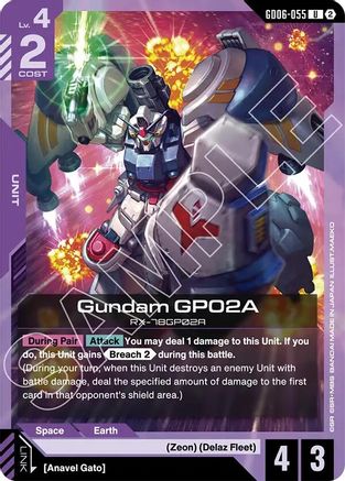 Gundam GP02A - GD06-055 - Stardust Trails