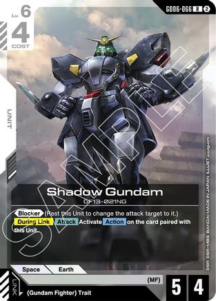 Shadow Gundam - GD06-066 - Stardust Trails Holofoil