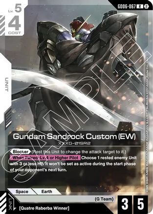 Gundam Sandrock Custom (EW) - GD06-067 - Stardust Trails Holofoil