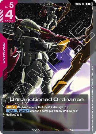 Unsanctioned Ordnance - GD06-113 - Stardust Trails