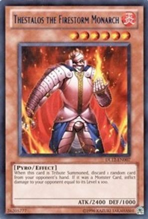 Thestalos the Firestorm Monarch (Red) (DL12-EN007) - Duelist League Promo Unlimited