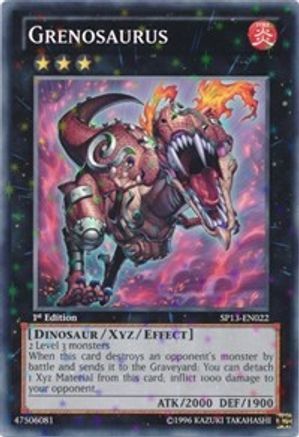 Grenosaurus (Starfoil) (SP13-EN022) - Star Pack 2013 Unlimited