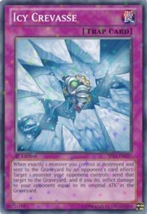 Icy Crevasse (Starfoil) (SP13-EN037) - Star Pack 2013 1st Edition