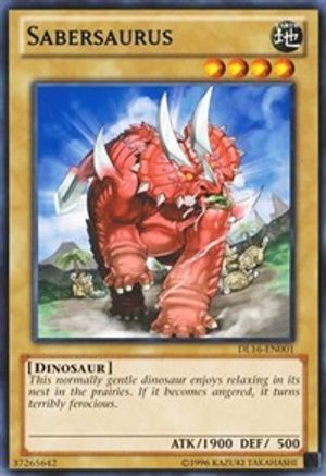 Sabersaurus (Blue) (DL16-EN001) - Duelist League Promo Unlimited