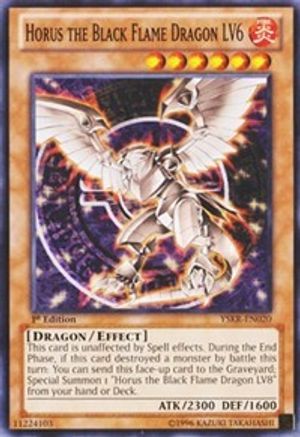 Horus the Black Flame Dragon LV6 (YSKR-EN020) - Starter Deck: Kaiba Reloaded 1st Edition