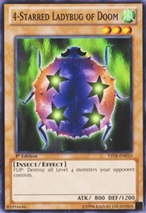 4-Starred Ladybug of Doom - YSYR-EN010 - Starter Deck: Yugi Reloaded Unlimited