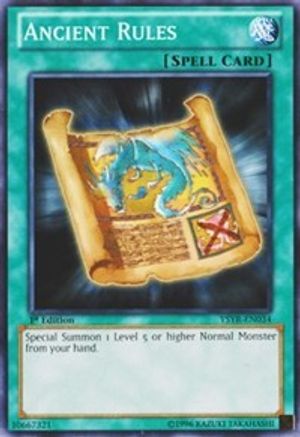 Ancient Rules - YSYR-EN034 - Starter Deck: Yugi Reloaded Unlimited
