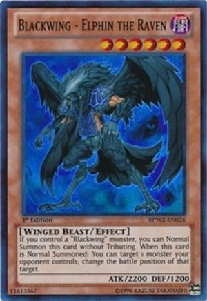 Blackwing - Elphin the Raven (BPW2-EN026) - Battle Pack 2: War of the Giants – Round 2 1st Edition