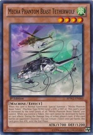 Mecha Phantom Beast Tetherwolf (BPW2-EN060) - Battle Pack 2: War of the Giants – Round 2 1st Edition