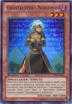 Gravekeeper's Nobleman (LVAL-EN031) - Legacy of the Valiant Unlimited