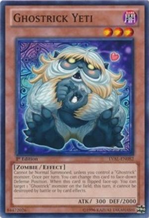 Ghostrick Yeti (LVAL-EN082) - Legacy of the Valiant 1st Edition