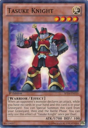 Tasuke Knight (Starfoil) (SP14-EN010) - Star Pack 2014 1st Edition