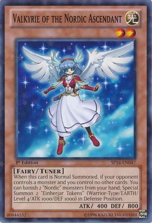 Valkyrie of the Nordic Ascendant (Starfoil) (SP14-EN047) - Star Pack 2014 1st Edition