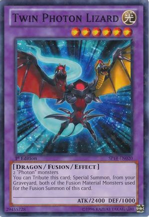 Twin Photon Lizard (Starfoil) (SP14-EN020) - Star Pack 2014 1st Edition