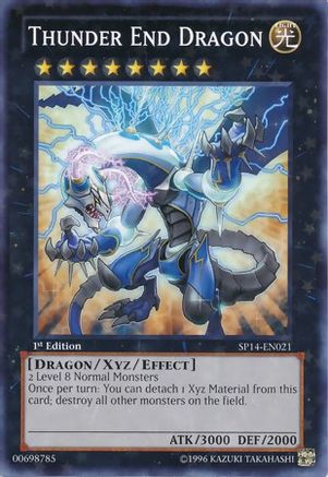 Thunder End Dragon (Starfoil) (SP14-EN021) - Star Pack 2014 1st Edition