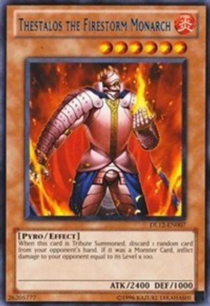 Thestalos the Firestorm Monarch (Blue) (DL12-EN007) - Duelist League Promo Unlimited