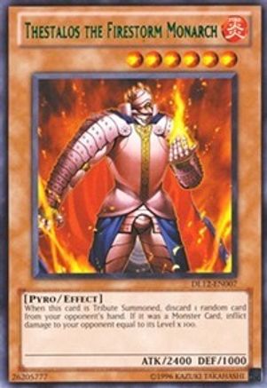 Thestalos the Firestorm Monarch (Green) (DL12-EN007) - Duelist League Promo Unlimited