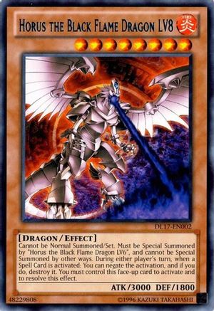 Horus the Black Flame Dragon LV8 (Blue) (DL17-EN002) - Duelist League Promo Unlimited