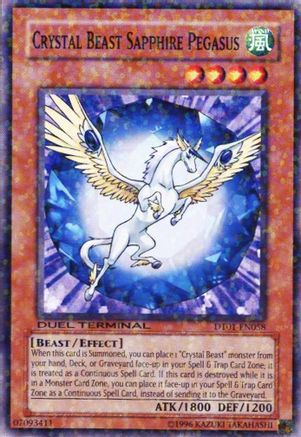 Crystal Beast Sapphire Pegasus (DT01-EN058) - Duel Terminal 1 Limited