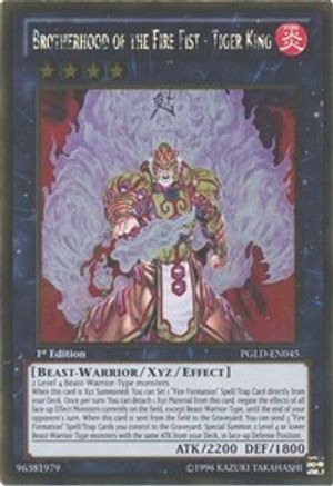 Brotherhood of the Fire Fist - Tiger King - PGLD-EN045 - Premium Gold 1st Edition