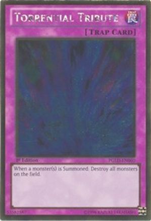 Torrential Tribute (PGLD-EN060) - Premium Gold 1st Edition