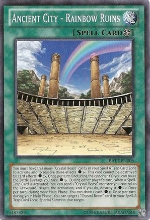 Ancient City - Rainbow Ruins (Starfoil) - BATT-EN006 - Battle Pack Tournament Prize Cards Limited