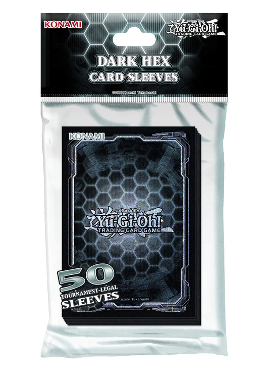 Yugioh Small Sized Hex Black 50 Pack Sleeves