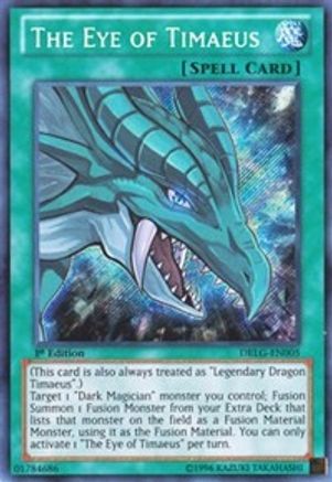 The Eye of Timaeus (DRLG-EN005) - Dragons of Legend 1st Edition