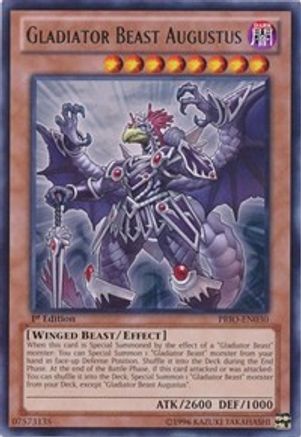 Gladiator Beast Augustus - PRIO-EN030 - Primal Origin 1st Edition