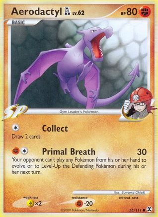 Aerodactyl GL 55/111 - Rising Rivals Reverse Holofoil