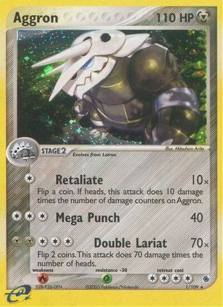 Aggron - 1/109 - Ruby and Sapphire Holofoil