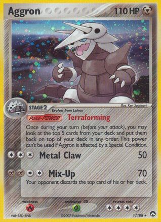 Aggron - 1/108 - Power Keepers Reverse Holofoil