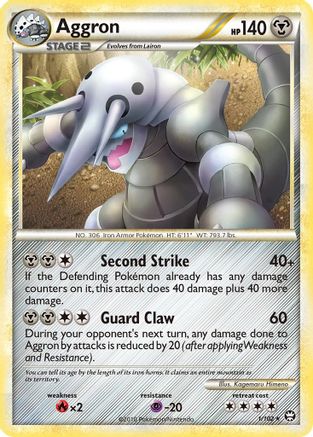 Aggron - 1/102 - Triumphant Reverse Holofoil