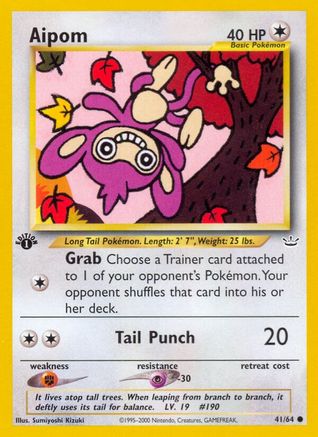 Aipom - 41/64 - Neo Revelation 1st Edition