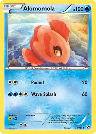 Alomomola - 38/114 - Black and White Reverse Holofoil