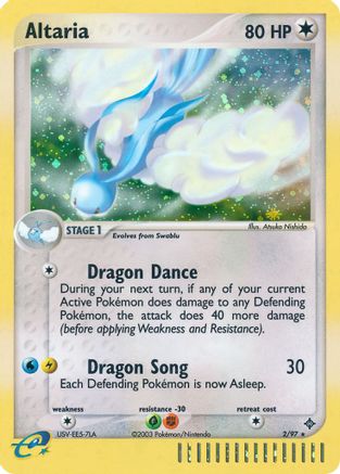 Altaria - 2/97 - Dragon Reverse Holofoil