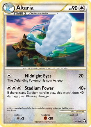 Altaria - 2/102 - Triumphant Reverse Holofoil