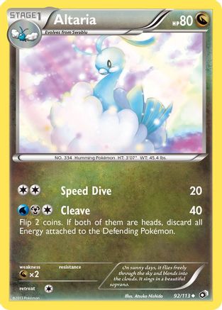 Altaria - 92/113 - Legendary Treasures Reverse Holofoil